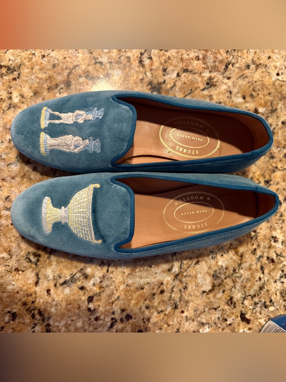 Stubbs and wootton velvet loafers - Picture 2 of 13